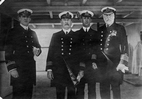 Captain Edward Smith Right Of The Rms Titanic Which Sank After