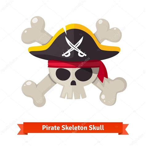 Pirate Skull With Crossed Bones Stock Vector Image By ©iconicbestiary