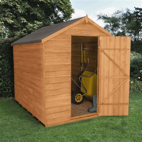 8X6 Apex Overlap Wooden Shed | Departments | TradePoint
