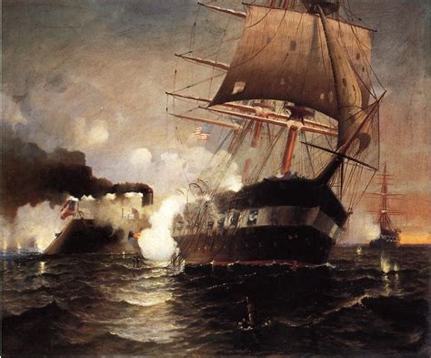 Sinking Of The Uss Cumberland By The Confederate Ironclad Css Virginia
