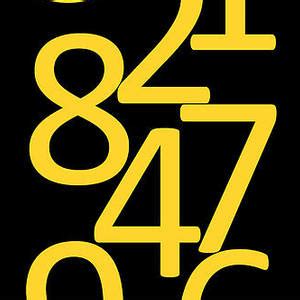 Numbers In Yellow And Black Digital Art By Jackie Farnsworth Fine Art