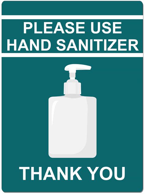 Please Use Hand Sanitizer 6 X 8 Ready Mount Safety Business Sign