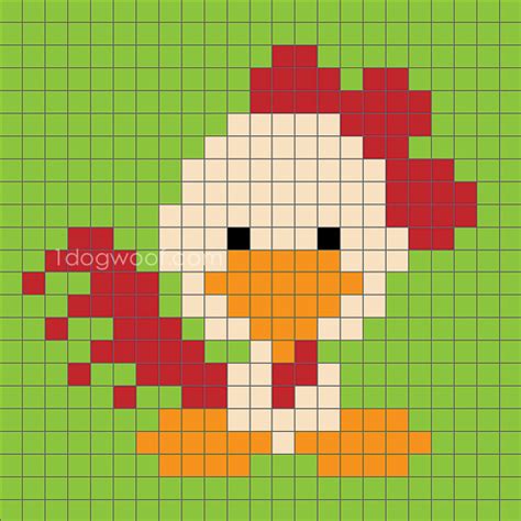 zoodiac-c2c-rooster-small - One Dog Woof