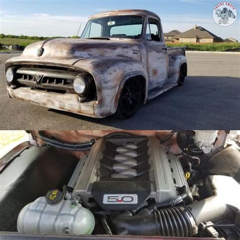 Coyote 50 Swapped ‘53 Ford F100🤘🏼 Modernized Classic Share Your