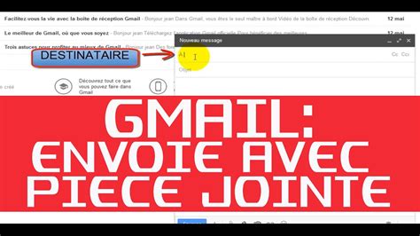 Gmail 2015 Envoie Avec Piece Jointe Envoyer Un Mail Youtube