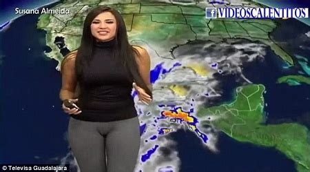 World S Hottest Weather Girl Suffers Major Wardrobe Malfunction Live On