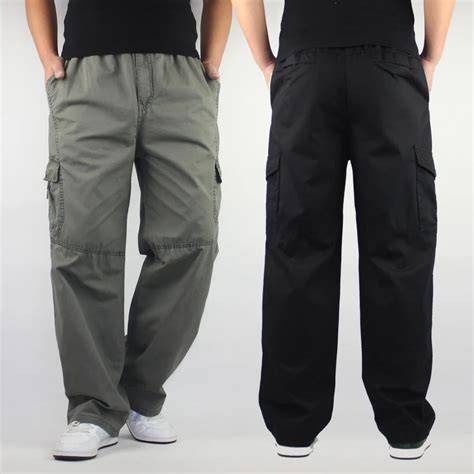 2016 Mens Plus Size L 6xl Cargo Pants Men Casual Baggy Loose Fitting