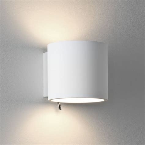 Astro Lighting Brenta Switched Wall Light In White Plaster