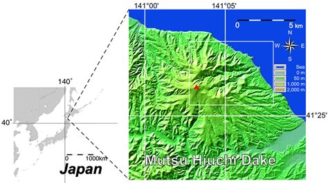 Volcano in japan geological survey of japan aist 産総研地質調査. The location of Mutsu Hiuchi Dake volcano in Japan, and a schematic map... | Download Scientific ...