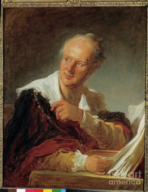 Portrait Of Denis Diderot Painting By Jean Honore Fragonard Fine Art