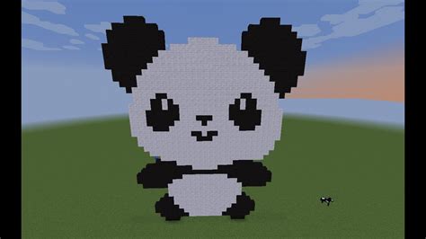 Panda Pixel Art Minecraft