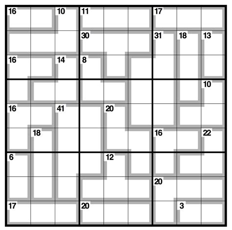 Killer Sudoku Printable Easy Sudoku Printable