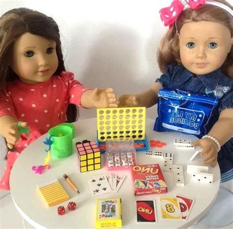 Game Night For American Girl Doll 18 Accessories