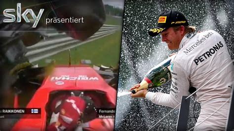 Rosberg Sieg And Mega Crash Alonsos Wagen Verfehlt Räikkönens Kopf Nur Knapp Motorsport