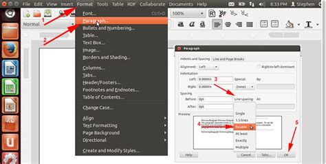 Double spacing refers to the amount of space that shows between the individual lines of your paper. MLA Format Using AbiWord | MLAFormat.org