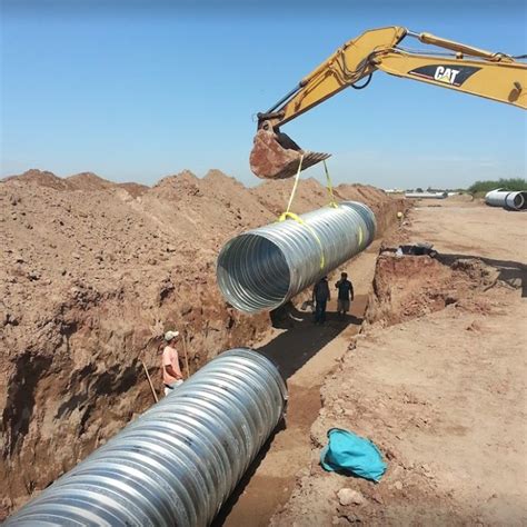 China 12 Inch Diameter Galvanized Corrugated Pipe China Corrugated