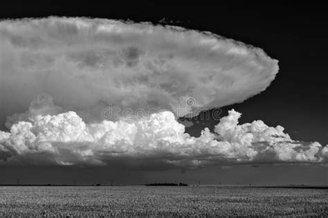 Thunderstorm Cumulonimbus Cloud With Hail Stock Image Image Of