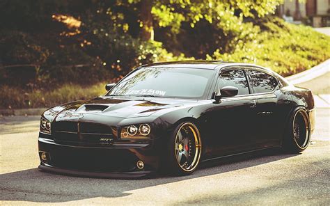Hd Wallpaper Black Dodge Charger Coupe Muscle Cars Watermarked Land