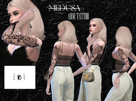 Full Sleeve Medusa Tattoo For The Sims 4