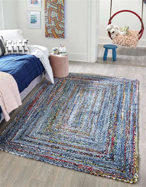 Unique Loom Braided Chindi Area Rug Or Runner