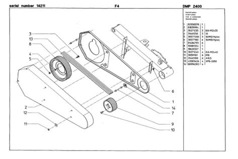 Vicon Dmp2400 Disc Mower Spare Parts List Parts Information Vicon