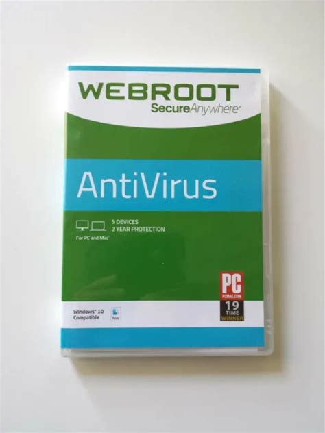 Webroot Secureanywhere Antivirus 2023 2 Years Protection For 5 Pcmac