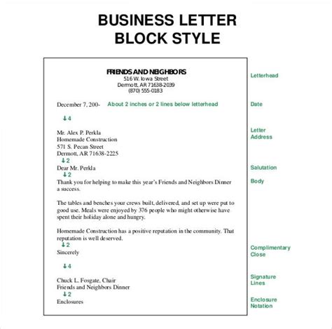 The margins should be set to. 50+ Business Letter Templates -PDF, DOC | Free & Premium ...