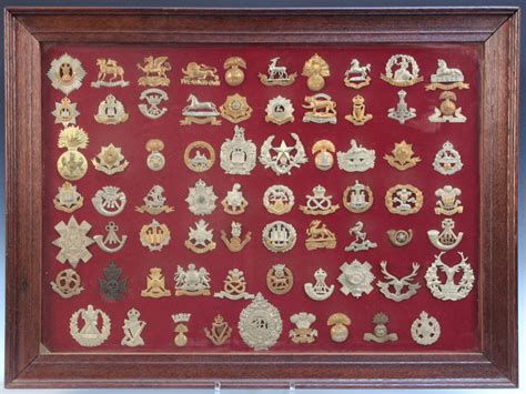 A Collection Of Sixty Nine First World War Type British Cap Badges