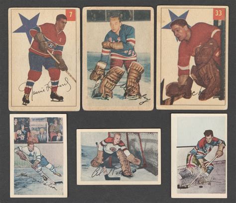 Lot Detail 1952 53 Parkhurst Hockey Cards 21 Plus 1950s Parkhurst