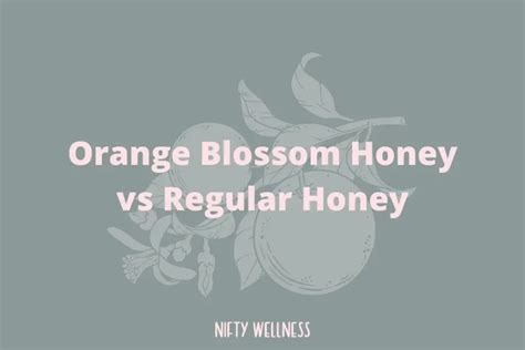 Explore Orange Blossom Honey And Its Benefits Nifty Wellness