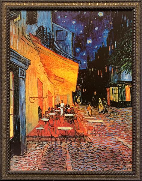 Lot Vincent Van Gogh S Terrasse De Cafe La Nuit Reproduction