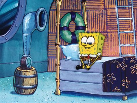 Background Bed Time Cel Spongebob Original Animation