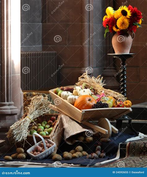 Harvest Festival Display Stock Image Image Of Worship 24592655