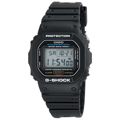 20 atm water resistance and shock structure. Casio Men's G-Shock DW5600 Black Digital Watch - 7944429 | HSN