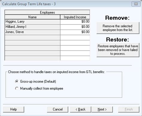 Search for info about group life insurance taxable. Calculating Group Term Life Taxes