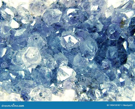 Aquamarine Gem Crystal Quartz Mineral Geological Background Stock Image