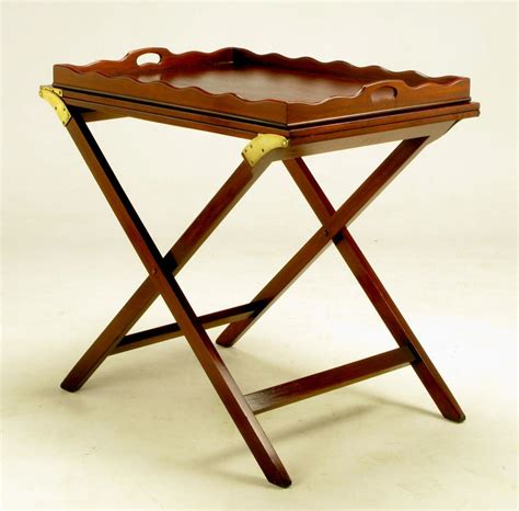 Baker Party Butler Table With Removable Tray And Butterfly Top At