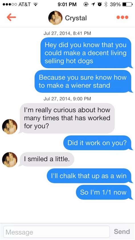 Below are 45 of the best tinder opening lines i received, along with some helpful tips so that you can experience the most success. 100+ Best Tinder Openers (+With Screenshots)