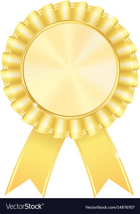 Golden Award Badge Royalty Free Vector Image Vectorstock