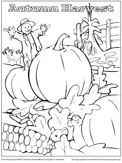 Harvest Coloring Pages For Kids Coloring Pages