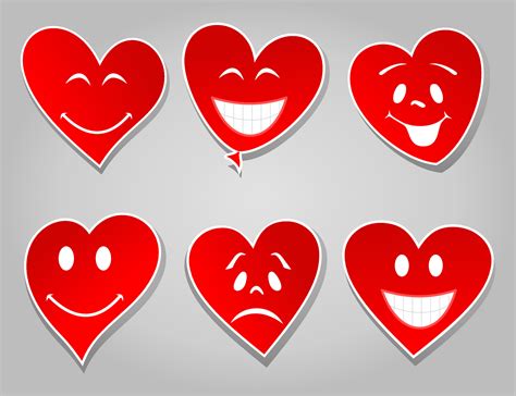 Set Of Icons On A Theme Heart Vector Illustration 17283535 Vector Art