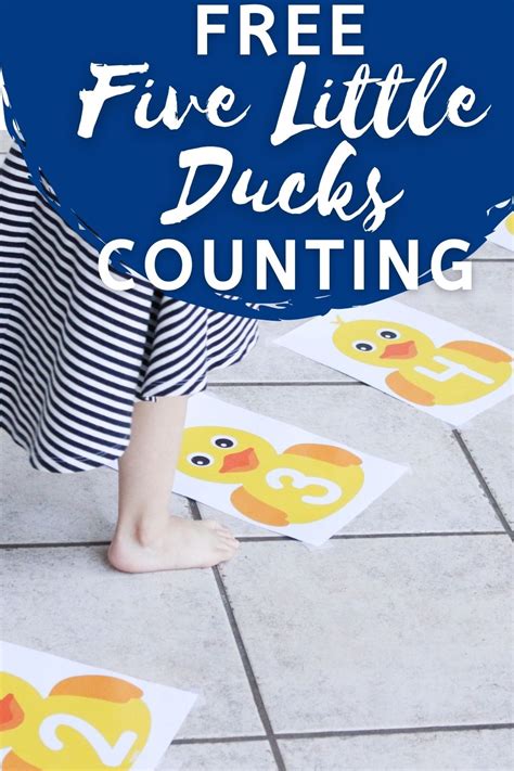 Five Little Ducks Nursery Rhyme Math In 2021 Five Little Ducks