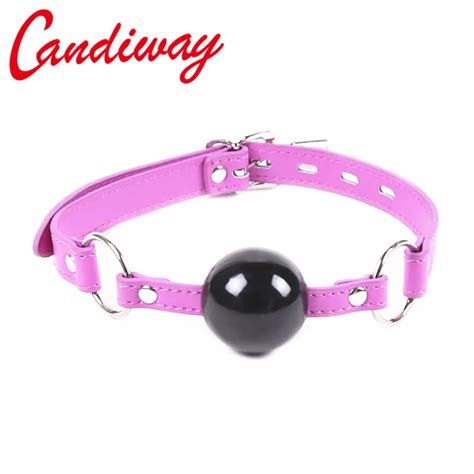 Candiway Bdsm Mouth Ball Gag Leather Mouth Gag Oral Fixation Lock