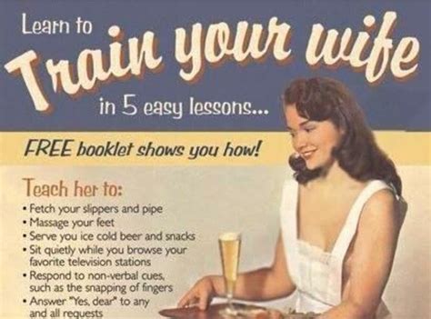 Free Booklet From The 1950s Shows You How To Train Your Wife In 5 Easy
