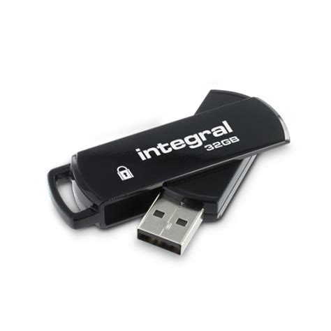 32gb Integral Secure 360 Encrypted Usb30 Flash Drive 256 Bit Aes