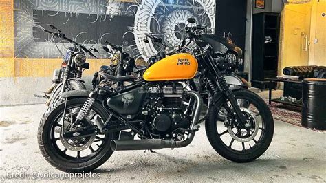 Royal Enfield Meteor 350 Modified Bobber With Single Seat Looks Dope