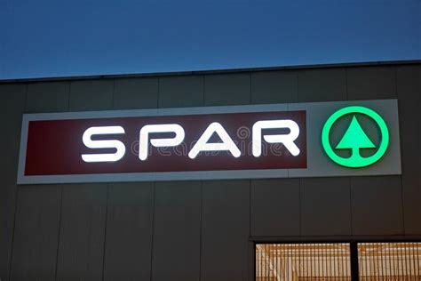 Spar Logo On One Of Supermarkets Signboard Editorial Image Image Of