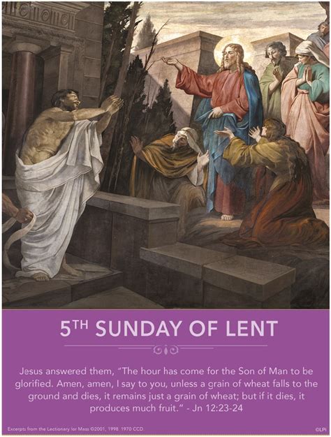 5th Sunday Of Lent Cover St Peter Catholic Church