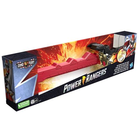 Power Rangers Dino Fury Red Ranger Dino Fury Saber Electronic Toy With