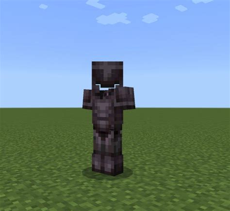 Invisible In My Netherite No Face Skin Minecraft Skin For Etsy